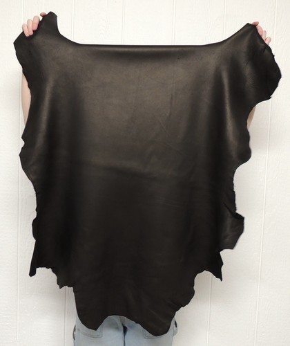BLACK SHEEPSKIN Leather Hide for Native SCA LARP Crafts Buckskin Clothes Bags - Picture 21 of 23