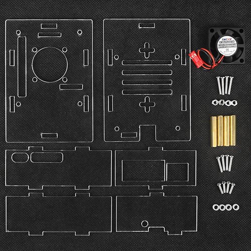 High Quality Acrylic Protective Case With Heat Cooling Fan for Raspberry Pi 5 - Zdjęcie 12 z 12