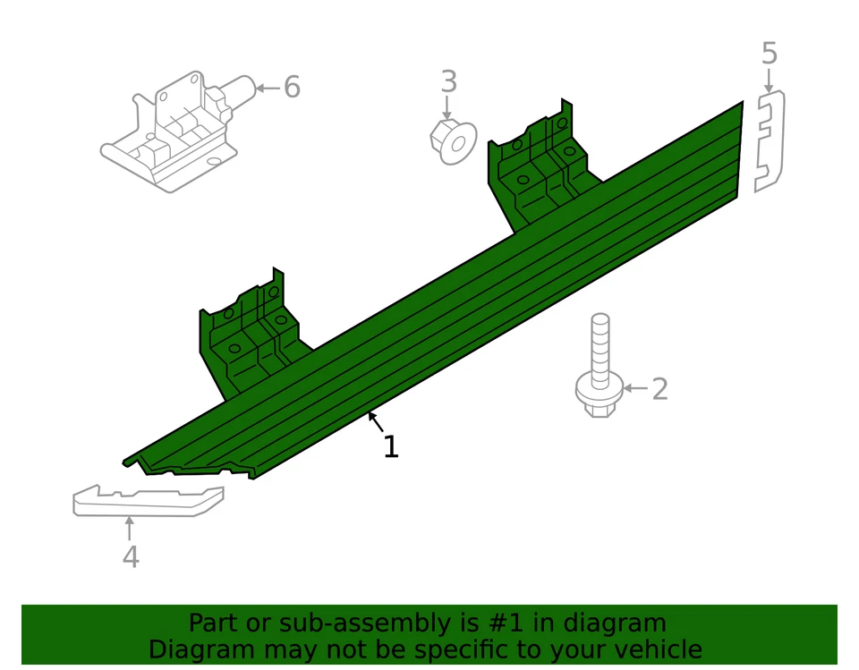 Ford 2018-2023 original - estribo JK4Z-16451-AA Foto 2 de 3