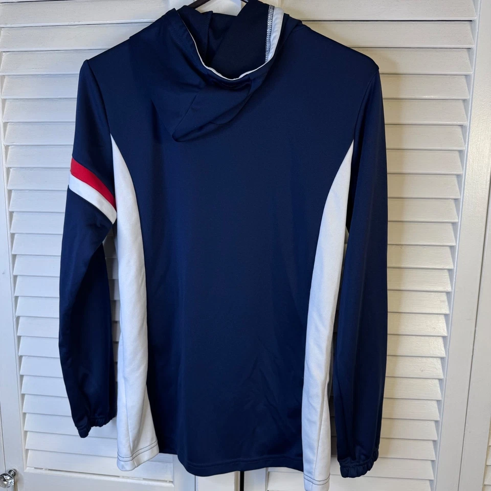 LE COQ SPORTIF MEDIANA AZUL MARINO CREMALLERA COMPLETA SUDADERA CON CAPUCHA CHAQUETA GRÁFICA DEPORTIVA EN TENDENCIA Foto 3 de 4