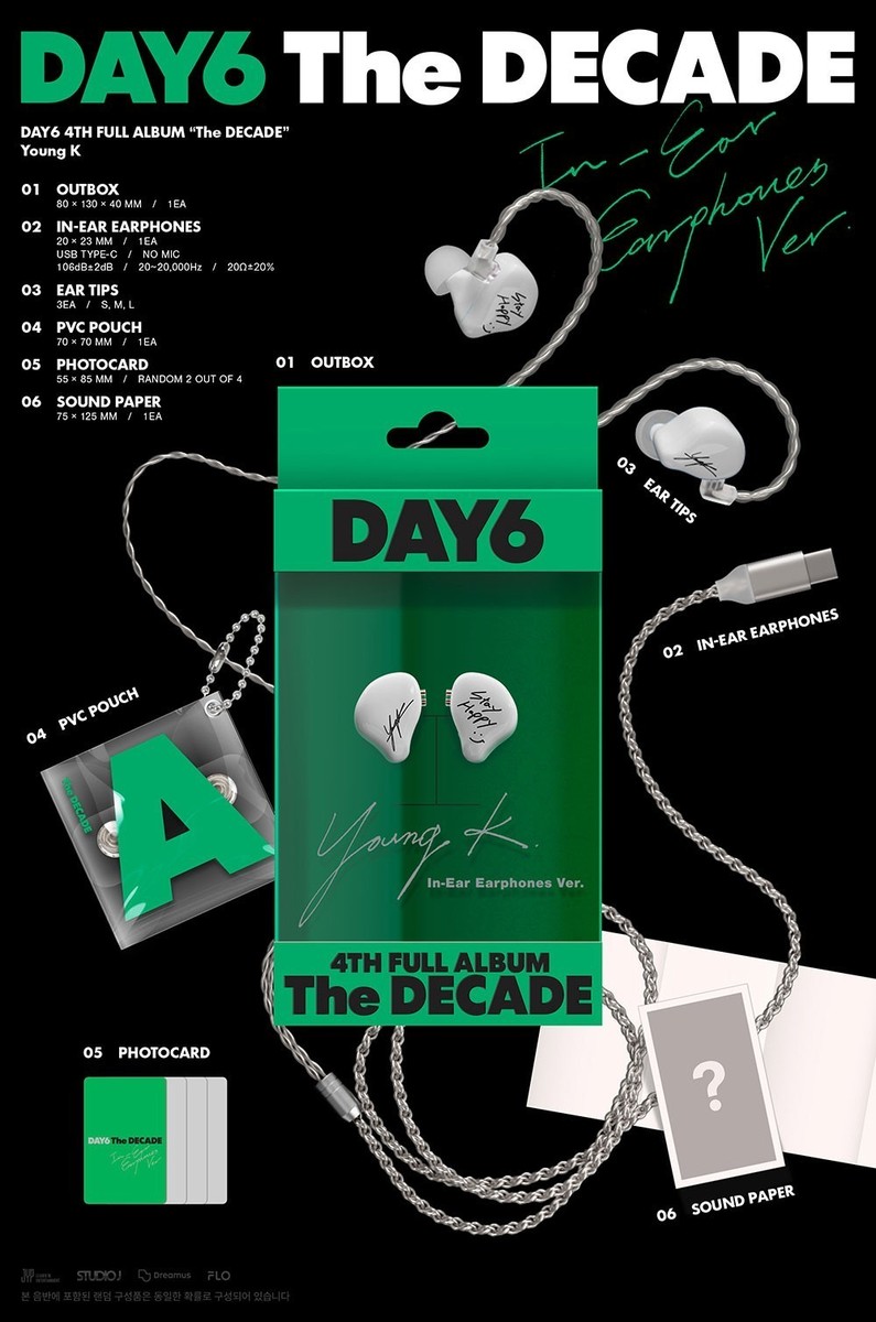 K-POP・アジア DAY6 4TH FULL ALBUM The DECADE In-Ear DAY6 - 4th Full Album The DECADE (In-Ear Earphones ver.)