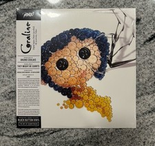 Coraline Soundtrack 15th Anniversary Mondo Black Button Disc Vinyl