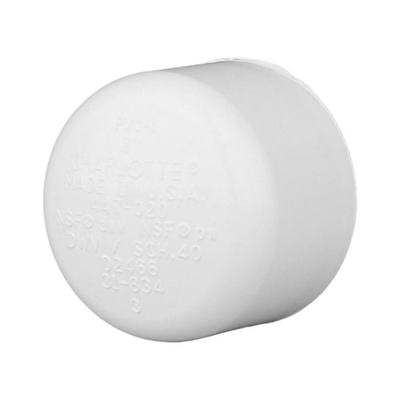 #ad Charlotte Pipe PVC 02116 1800 Schedule 40 Pressure Slip White PVC Cap 3 in. $9.66