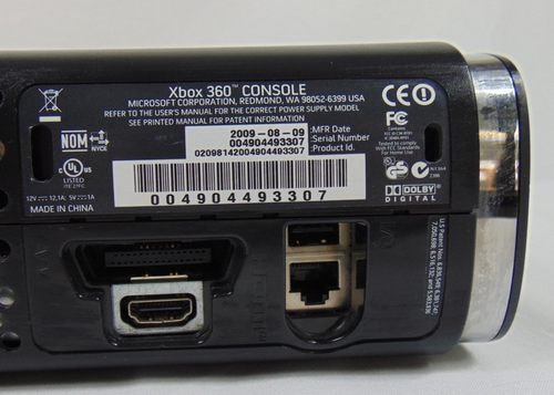 Xbox 360 Console 120GB HDD Untested Black - Picture 5 of 10