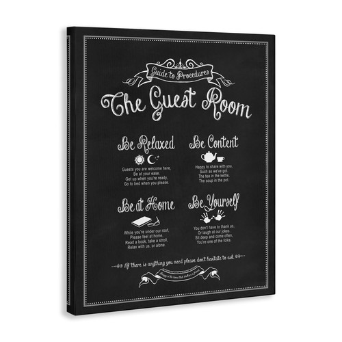 Stupell Industries The Guest Room Guide Canvas Wall Art, 24x30, Design by Art... - Picture 3 of 7