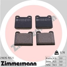 Bremsbelag Satz Bremsscheibe Scheibenbremse für Mercedes 8 59-91 Zimmermann