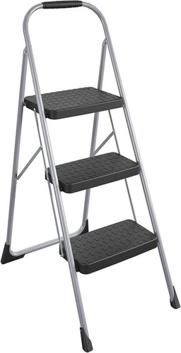 Cosco 11408PBL1E Three Step Big Step Folding Step Stool with Rubber Hand Grip, G - Picture 18 of 26