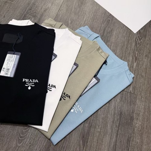 NWT! AUTHENTIC PRADA Logo Cotton T Shirt in Color Green, Size M - Picture 14 of 18