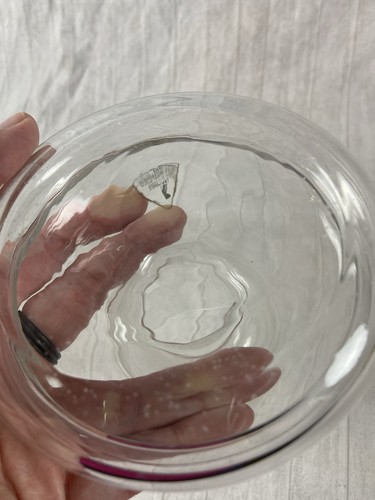 Vintage Riihimaki Suomi Finland Clear Vase Finland 4.5” Tall - Picture 6 of 10