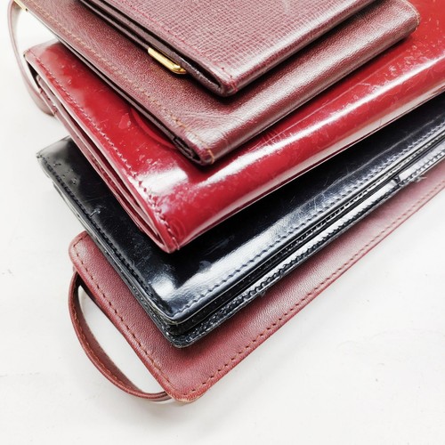 Cartier Geldbörse Lang Portemonnaie 5er Set Burgund Leder 4602271 - Bild 3 von 11