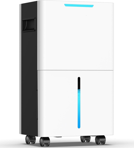 10L/Day Dehumidifier for Large Spaces with Auto Drain, Smart Control, 3 Modes - Picture 10 of 12