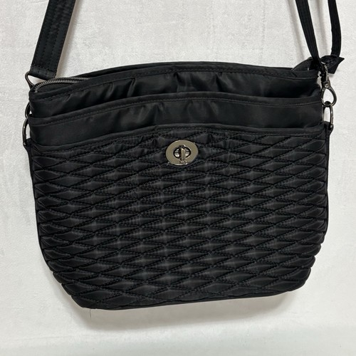 LUG Adagio gesteppte Schultertasche Handtasche wandelbar schwarz - Bild 1 von 8