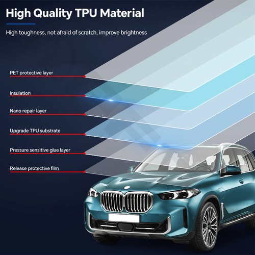 For BMW X5 M60i 2024-UP Full Front PreCut Paint Protection Film Clear Bra PPF - Picture 3 of 20