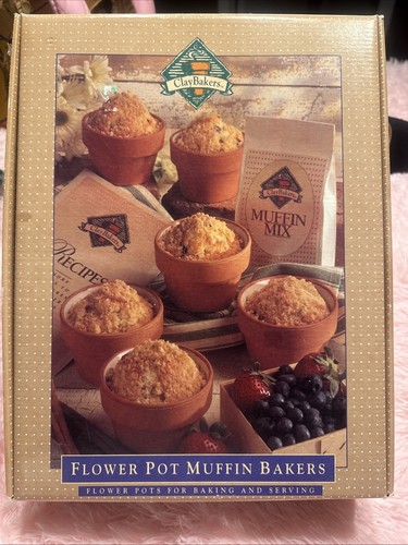 Clay Bakers Flower Pot Muffin Bakers. Muffin Mix Not Included