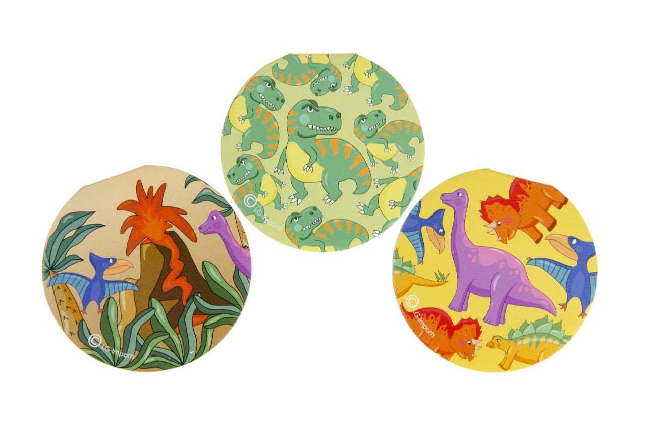 Single Round Dinosaur Design Notebook 8cm- Party Loot Bag Fillers