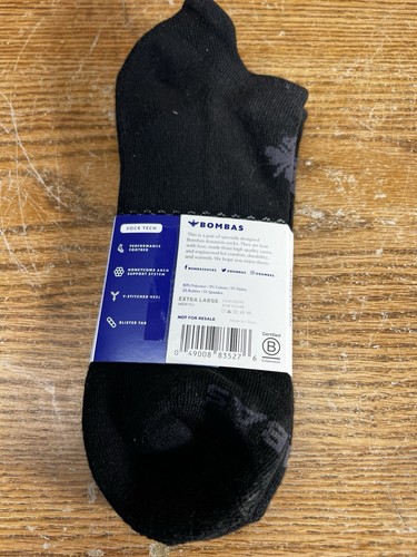 1 par de calcetines tobilleros negros Bombas X grandes para hombre - Imagen 3 de 3
