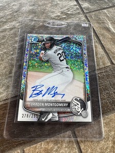 2025 Bowman Chrome Auto Braden Montgomery CPA-BM Speckle Refractor /299 