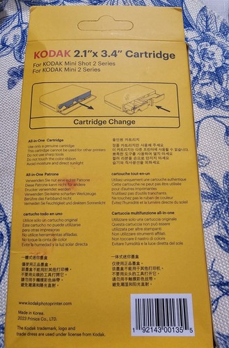 Kodak 2.1x3.4 Cartridge 30 Sheets - Picture 2 of 2