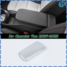 For Chevrolet Trax 2024 2025 Matt Silver Inner Armrest Storage Box Panel Trim 1P