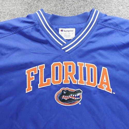 Florida Gators Windbreaker 2XL Blue Orange Champion Pullover Sweatshirt Jacket - Picture 5 of 10