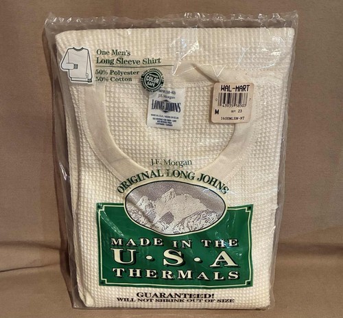 J.E. Morgan Herren Original Long Johns Thermohemd Hergestellt in den USA Größe Small BESCHREIBUNG LESEN