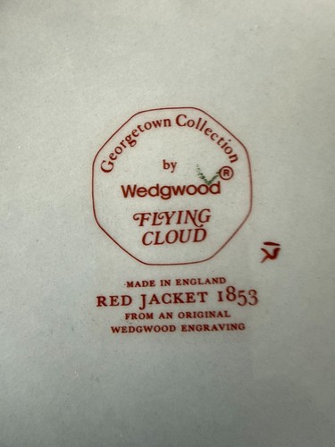 Wedgwood Flying Cloud Rust Tankard Red Jacket 1853 Georgetown Collection England - Picture 7 of 7