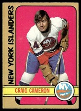 1972-73 O-Pee-Chee Craig Cameron Rookie New York Islanders #13