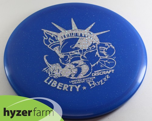 Discraft BRAND NEW 2017 USADGC SPARKLE Z LIBERTY BUZZZ 181g RARE Hyzer Farm R46 - Picture 1 of 2
