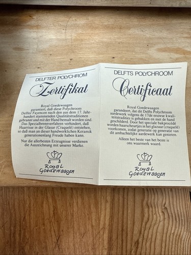 Original Delft Royal Goedewaagen Maryland Tabakdose Mehrfarbig Messingdeckel 10" - Bild 10 von 11