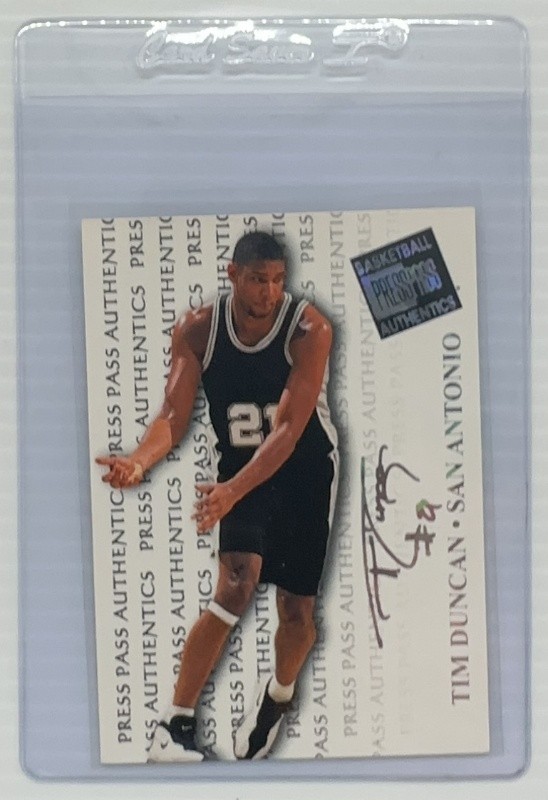 1998 Press Pass Authentics Tim Duncan #35 Spurs