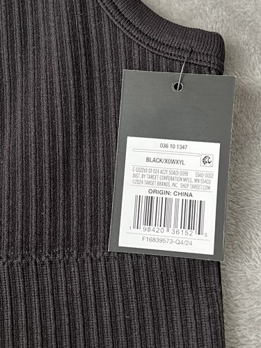 Girls’ Black Ribbed Bra Size M(8) - Art Class - Picture 6 of 6