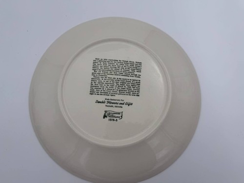 Rare 1950s Kettlesprings Kilns Wabash Indiana First Electric Light Plate 26 cm - Picture 6 of 6