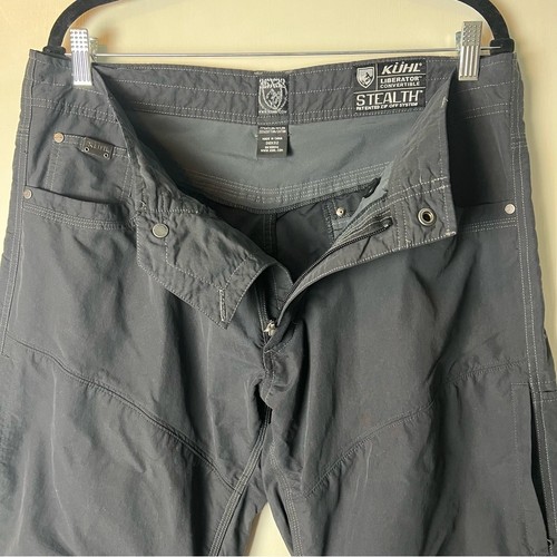 KUHL Men's Liberator Stealth Zip Off Convertible Cargo Pants Navy Blue 36x32 - Picture 6 of 11