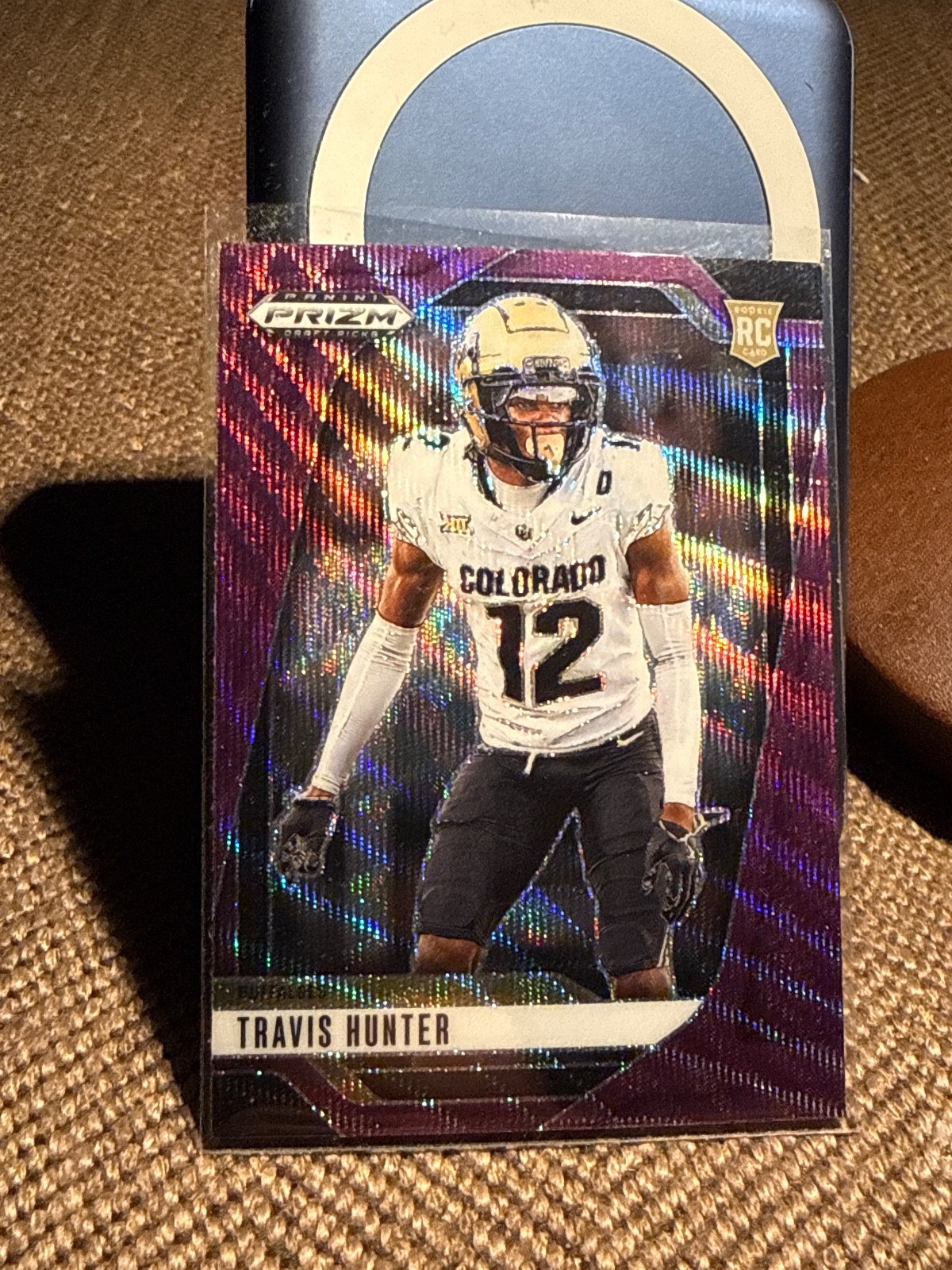 2025 Prizm Draft Picks-TRAVIS HUNTER Rookie! Rare Purple Wave 🌊 Prizm #20