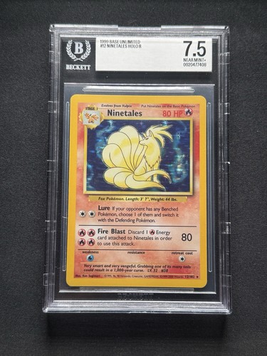 Ninetales graded BGS 7.5 for sale on eBay