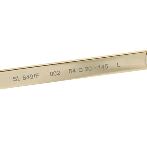 Saint Laurent Eyeglasses Frames SL649/F 002 Tortoise Gold Cat Eye 54-20-145 - Picture 10 of 13