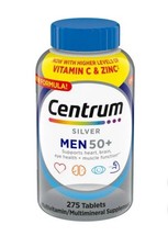Centrum Silver Men 50 Multivitamin, 275 Tablets Exp 3/26