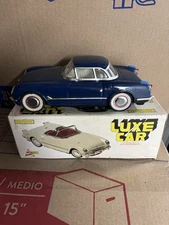 Luxe Car 1:18 1950s Tin Friction Chevy Corvette MF 316 Blue