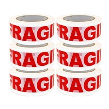 Fragile Packing Shipping Sealing Tape, 2 inch x110 Yards. 6 