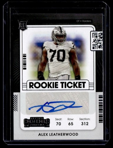 2021 Panini Contenders Rookie Ticket Auto Alex Leatherwood #149 B