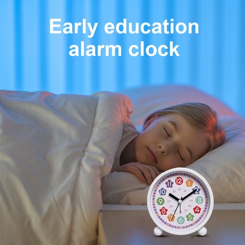 Lernuhr für Kinder, Kinder Wanduhren für Schlafzimmer leise analog, für Schule - Bild 8 von 15