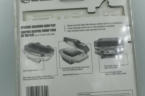 Vintage Solarlicht Aufsatz für Gameboy Advance GBA - Spielelemente Solar Pak - Bild 6 von 9