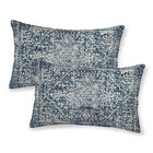 Boho Lumbar Pillow Covers 12x20 Set of 2, Blue 20" x 12" (Pack of 2) Boho-2