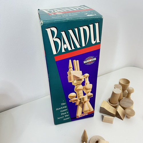 Bandu Stacking Game 1991 , Original Instructions Milton Bradley Complete! - Picture 5 of 6
