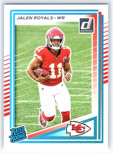 2025 Donruss #321 Jalen Royals Kansas City Chiefs Rated Rookie - Picture 1 of 2