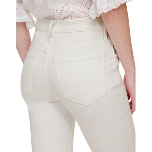 Pantalones de mezclilla Madewell blancos acampanados talla 24 tiro medio elásticos nuevos con etiquetas - Imagen 5 de 11