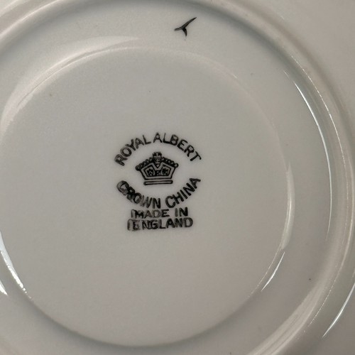 Rare Royal Albert Crown China Blue Gold Leaf Tea Set Trio x2 & Jug England 1930s - Picture 13 of 23