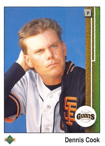 Dennis Cook 1989 Upper Deck 779 San Francisco Giants Rookie Baseball Card - Picture 1 of 2