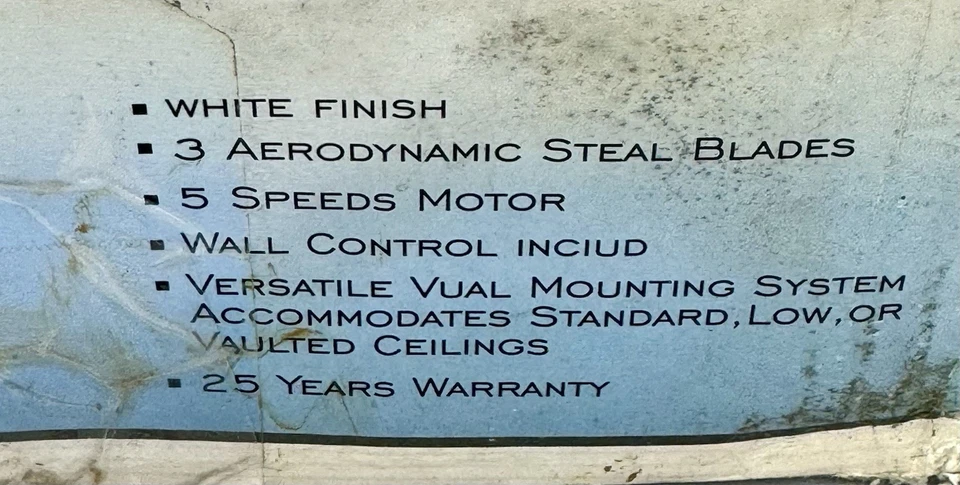 Aloha Breeze White Industrial 56-Inch Three-Blade Ceiling Fan with Wall Control - Image 4 of 4