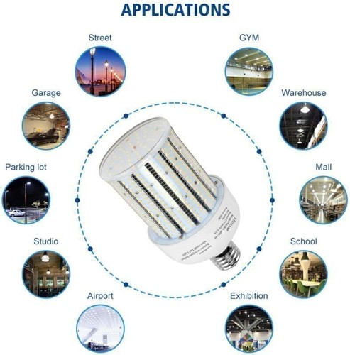 2Pack LED Corn Bulb Light 9000LM 60W 480V Warehouse Workshop Garage Gyms Lamp UL - Picture 11 of 14